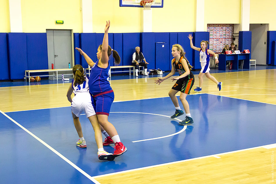 Баскетбольный матч девушек 2003 года Тринта-2 против Динамо-1
